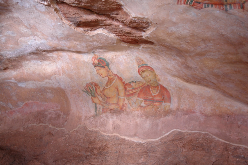   ,  1500 , , - (Antient fresks. In excellent condition, Sigiriya, Sri-Lanka)
